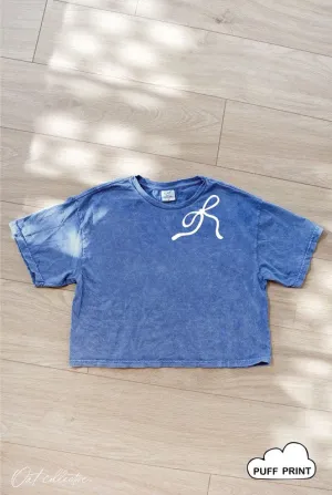 💙 Powder Puff Dream Graphic Crop Top