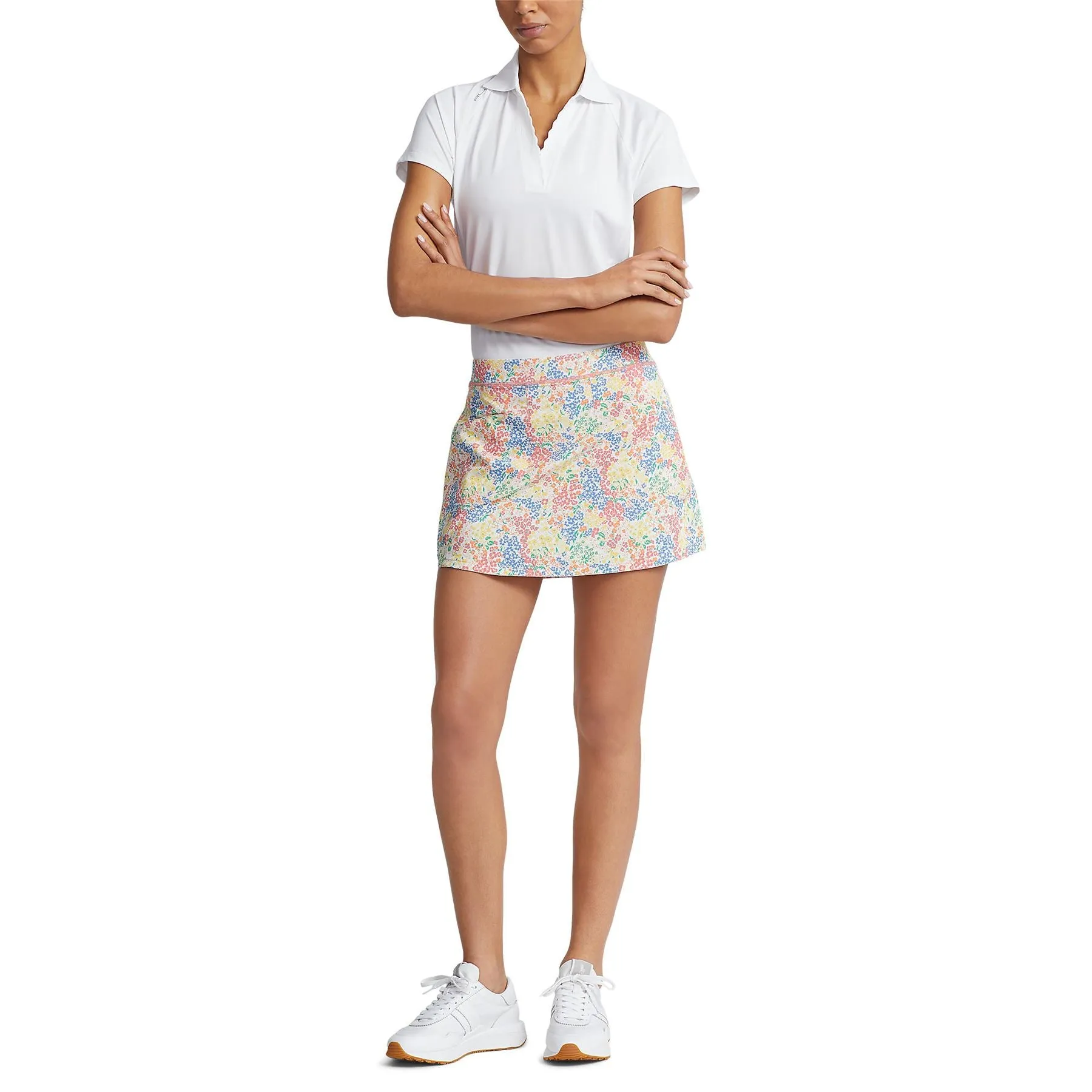 15" Floral Performance Skort Key West Petals