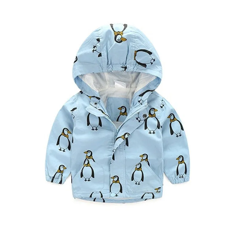 18M-6T Fashion Spring/Autumn Boys Hooded Jackets Cartoon Monster Print Outwear Good Quality Ginger Yellow Blouson Garcon CMB349