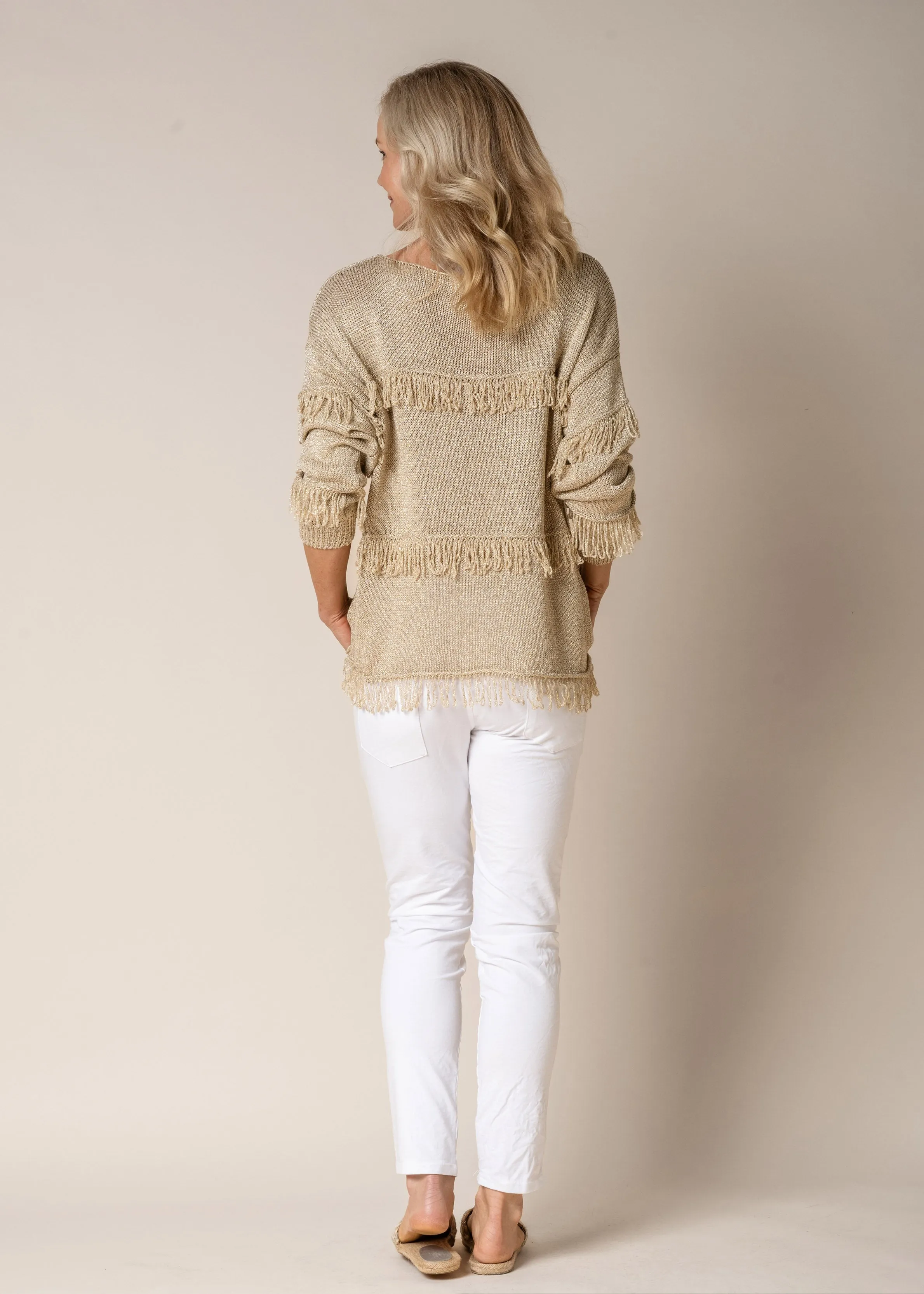 Aliza Top in Gold