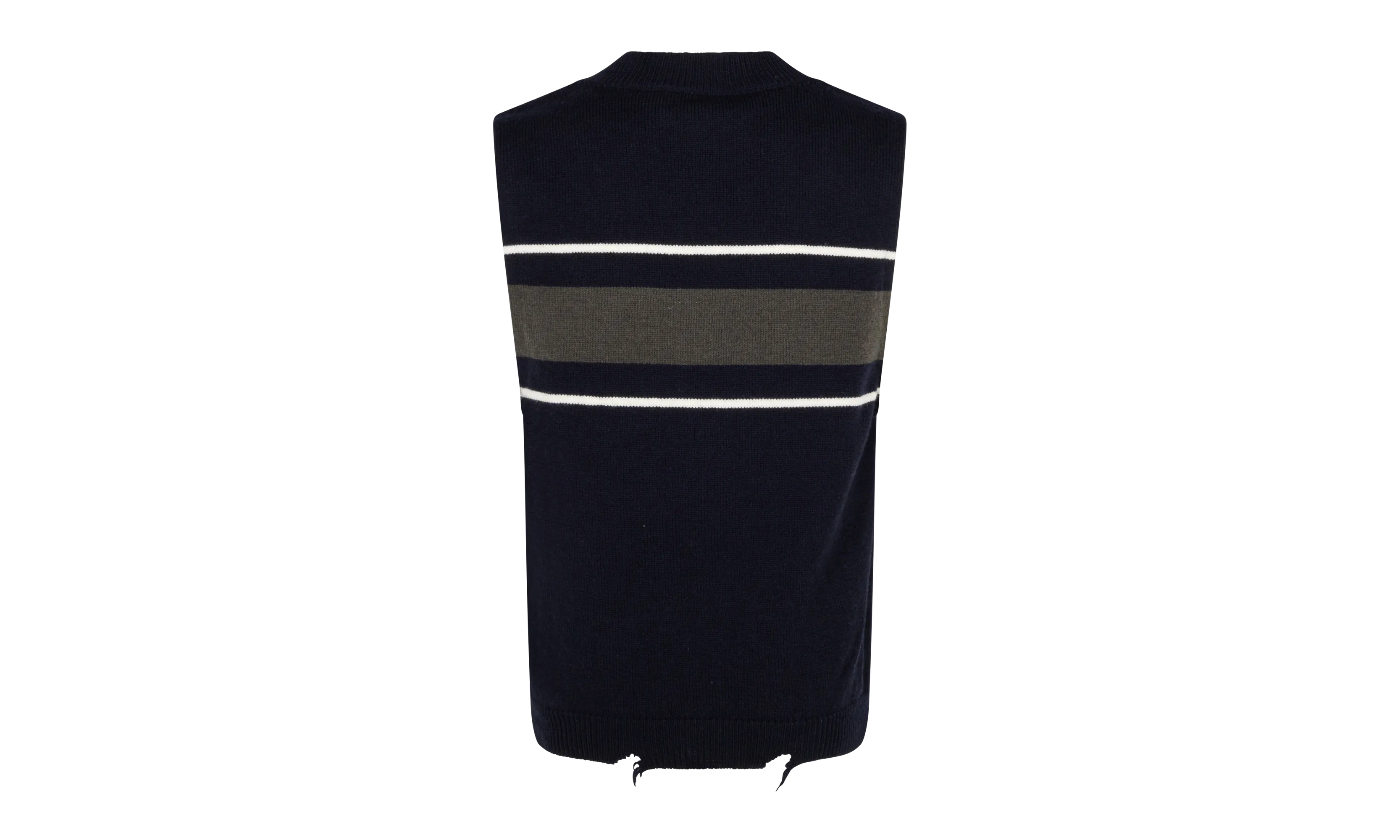 AMBUSH DANGLED RIB KNIT SWEATER VEST VESTS NAVY "Navy"