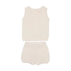 Analogie Knit Vest Set - Cream