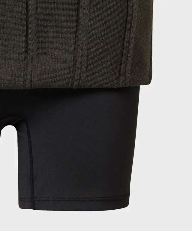 Anell Golf French Wool Skirt - Charcoal