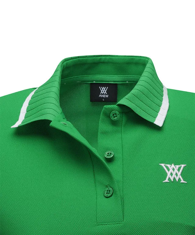 ANEW Golf: Women Back Signature Logo Pique Short T-Shirt