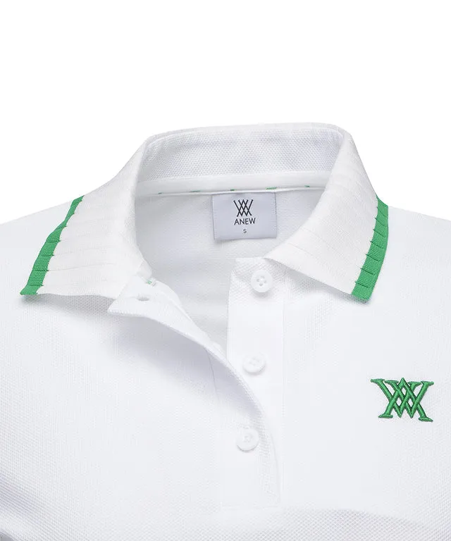 ANEW Golf: Women Back Signature Logo Pique Short T-Shirt