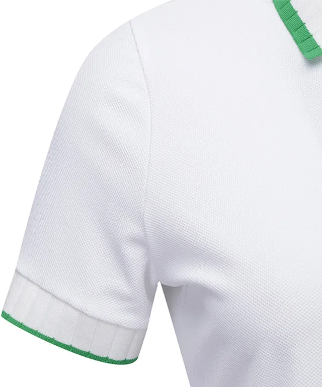 ANEW Golf: Women Back Signature Logo Pique Short T-Shirt