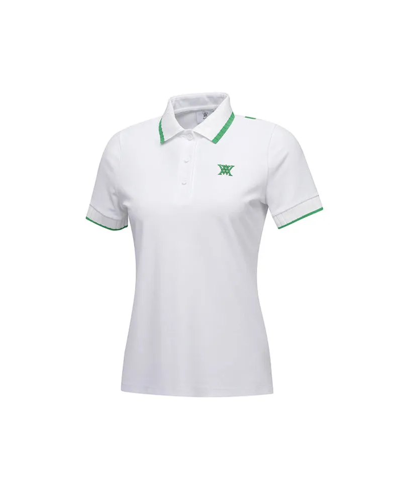 ANEW Golf: Women Back Signature Logo Pique Short T-Shirt