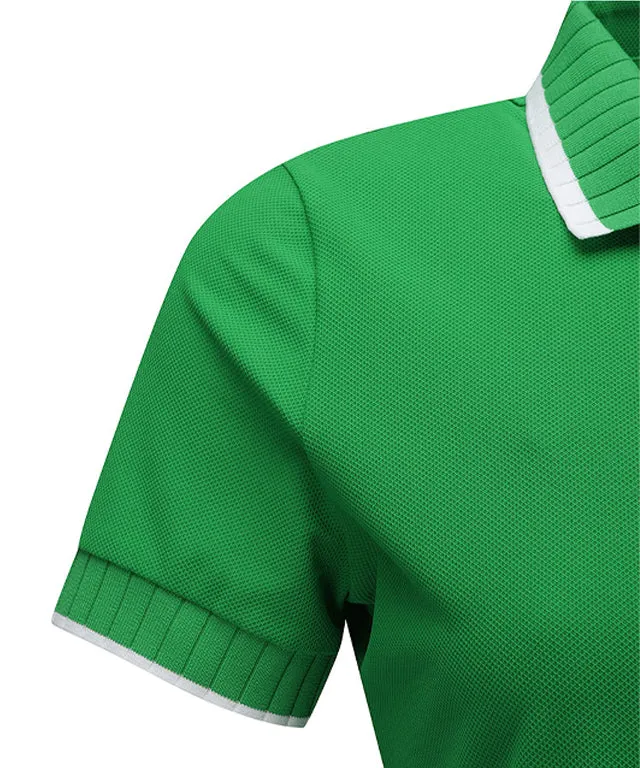 ANEW Golf: Women Back Signature Logo Pique Short T-Shirt