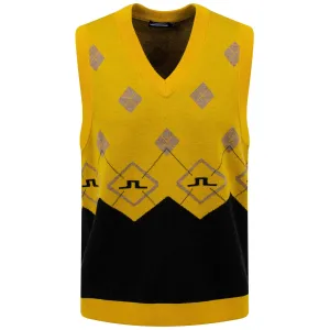 Argyle Tech Wool Vest Daylily
