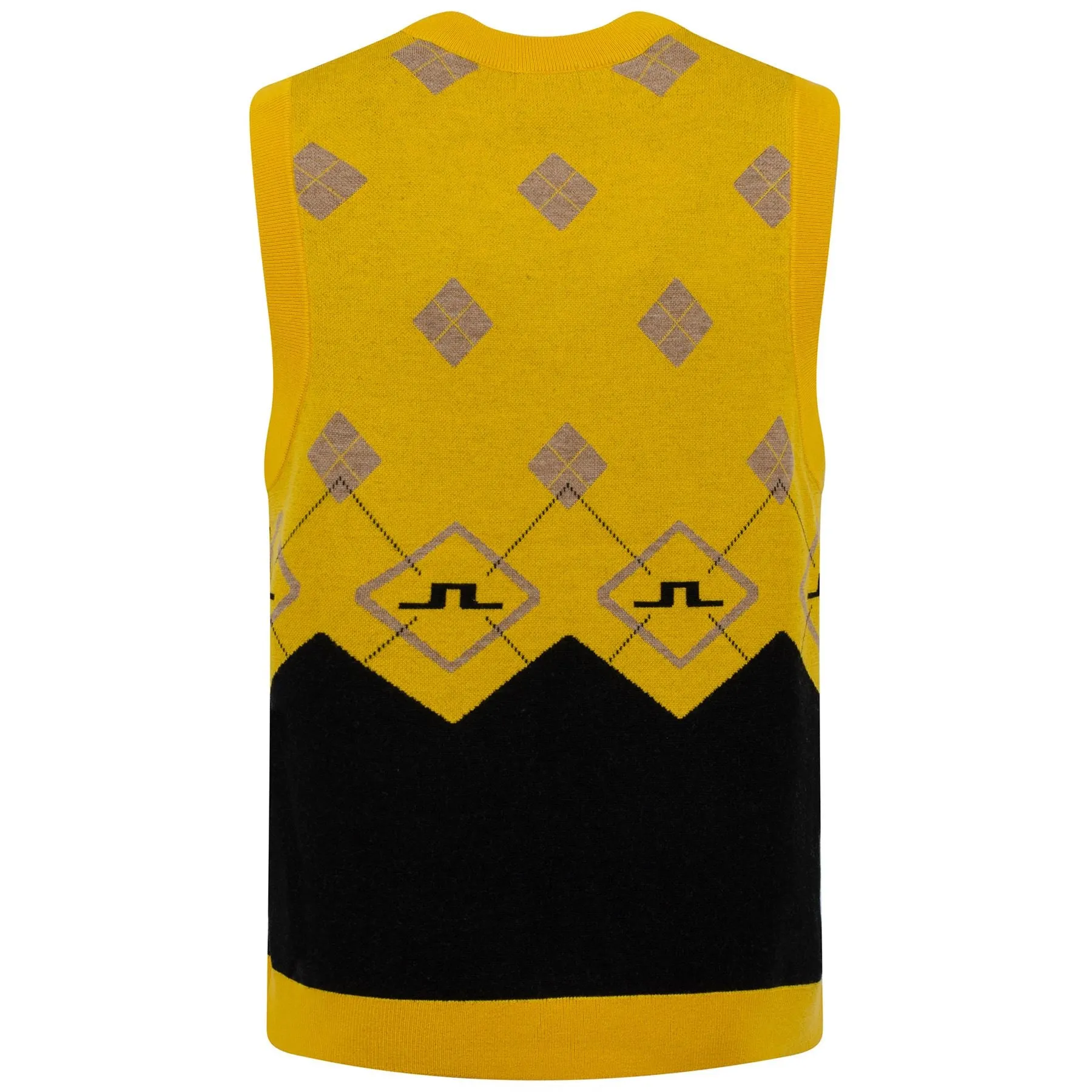 Argyle Tech Wool Vest Daylily