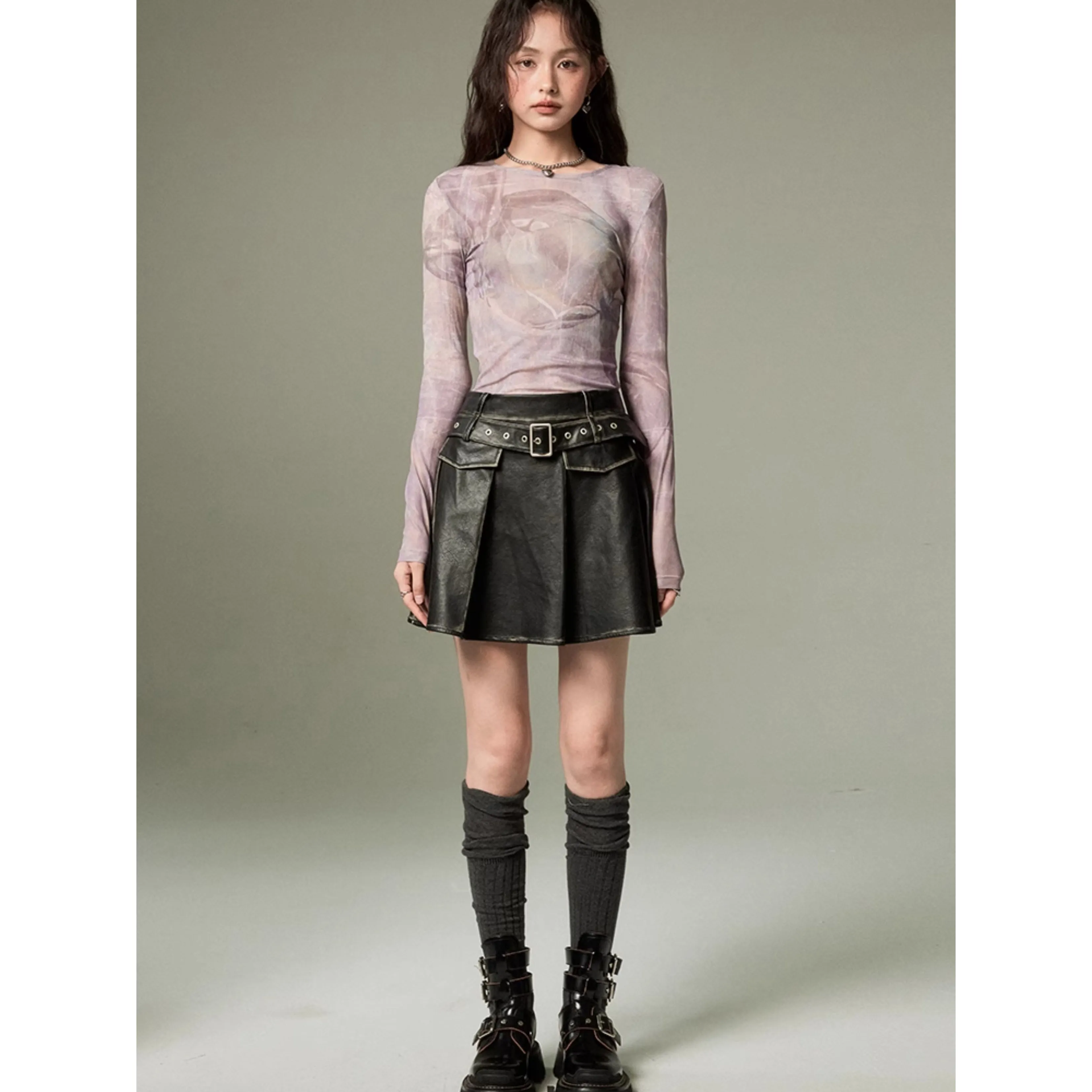 artistic sheer slim tops