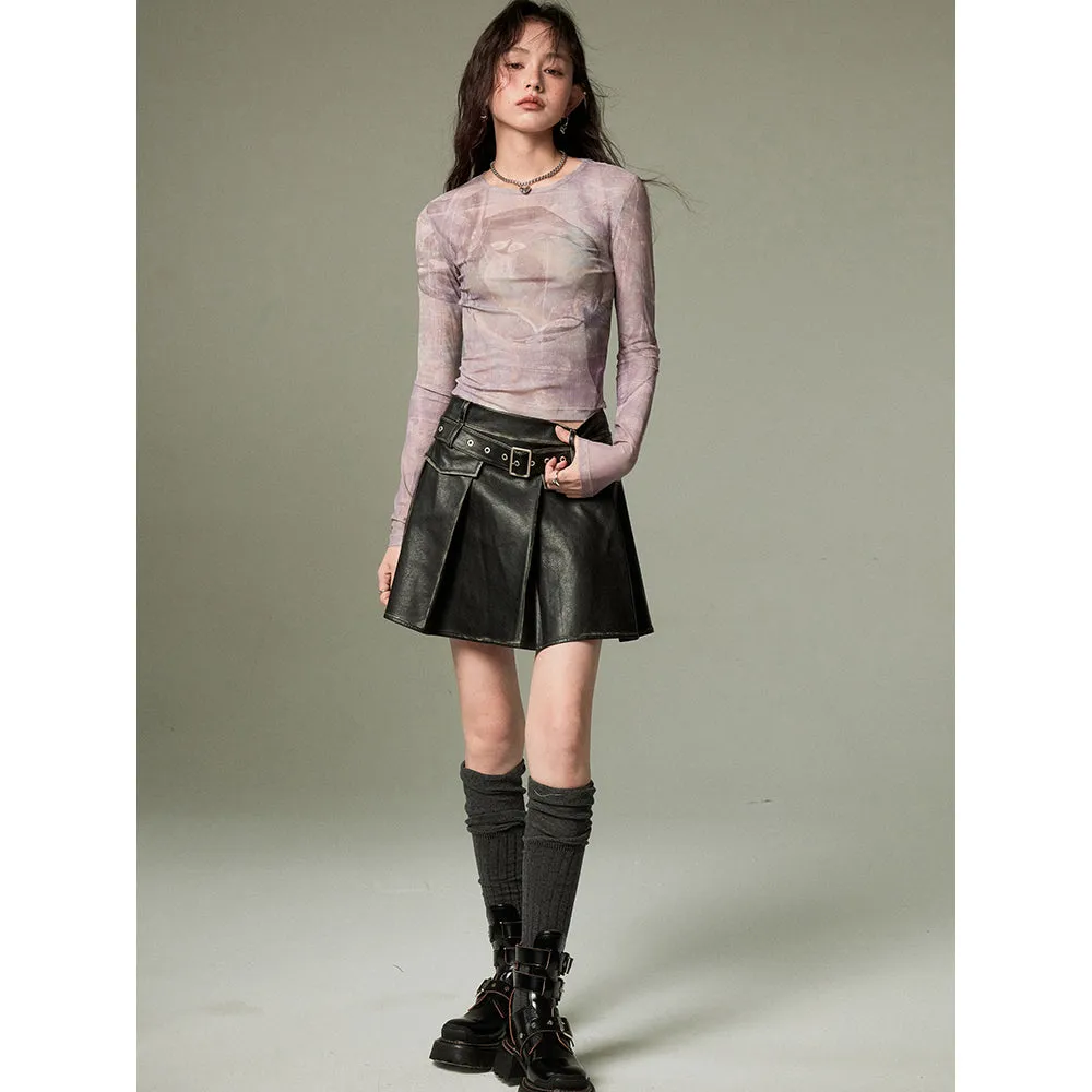 artistic sheer slim tops