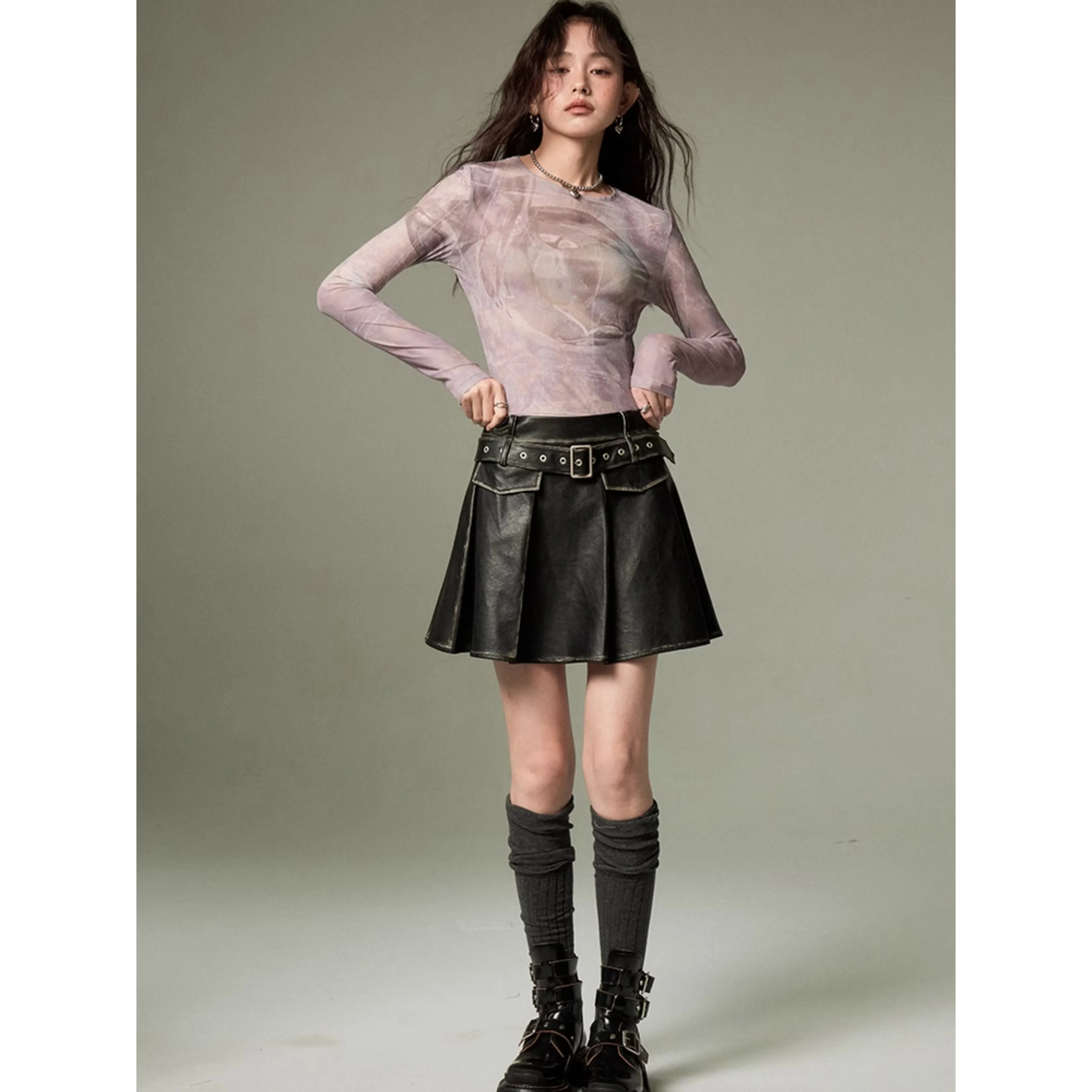 artistic sheer slim tops