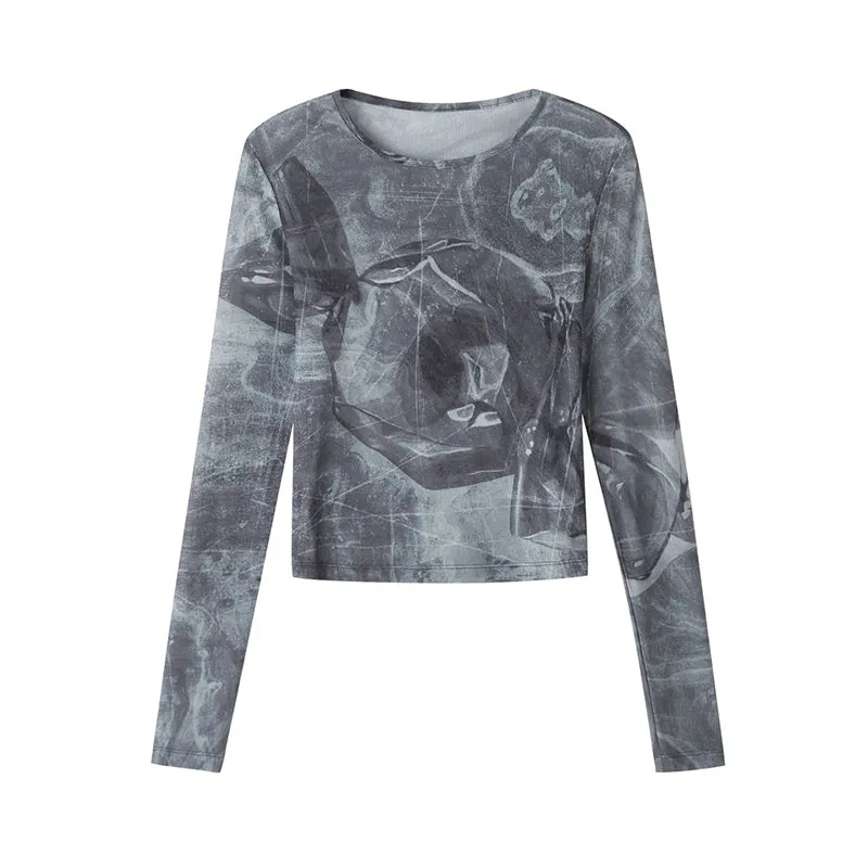 artistic sheer slim tops