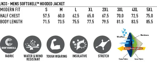 ASPEN Softshell Hood Jacket Men's