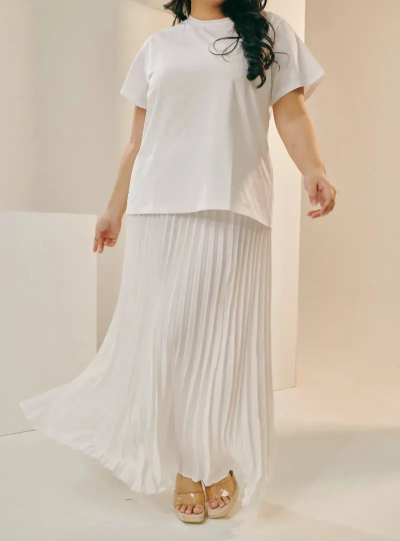 Basic Pleated Skirt - Earth Tones Series