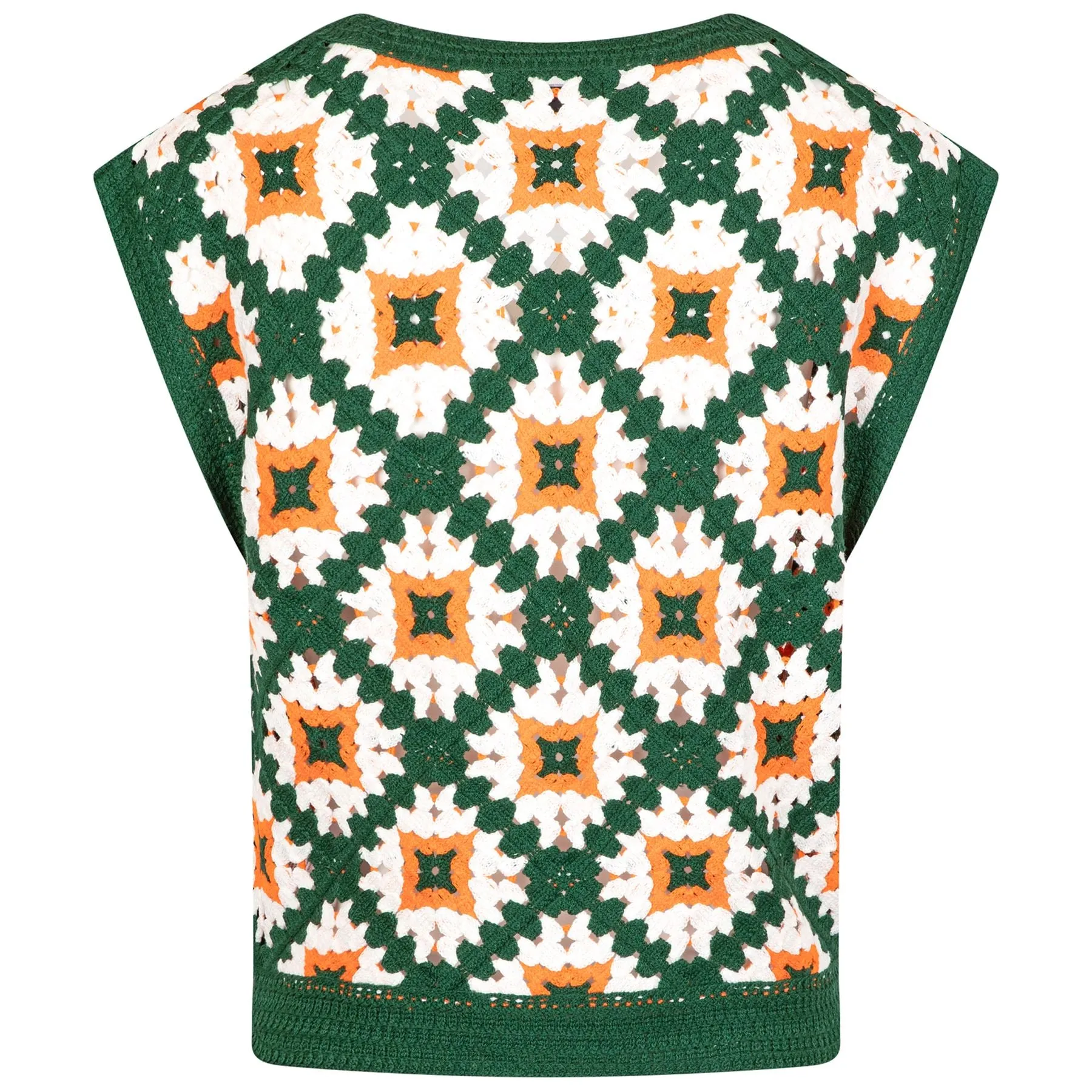 Bianca Knit Vest Ivory Multi