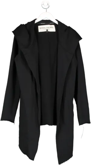 Boda Skins Black Limited Edition Shark Hooded Drape Jacket UK M