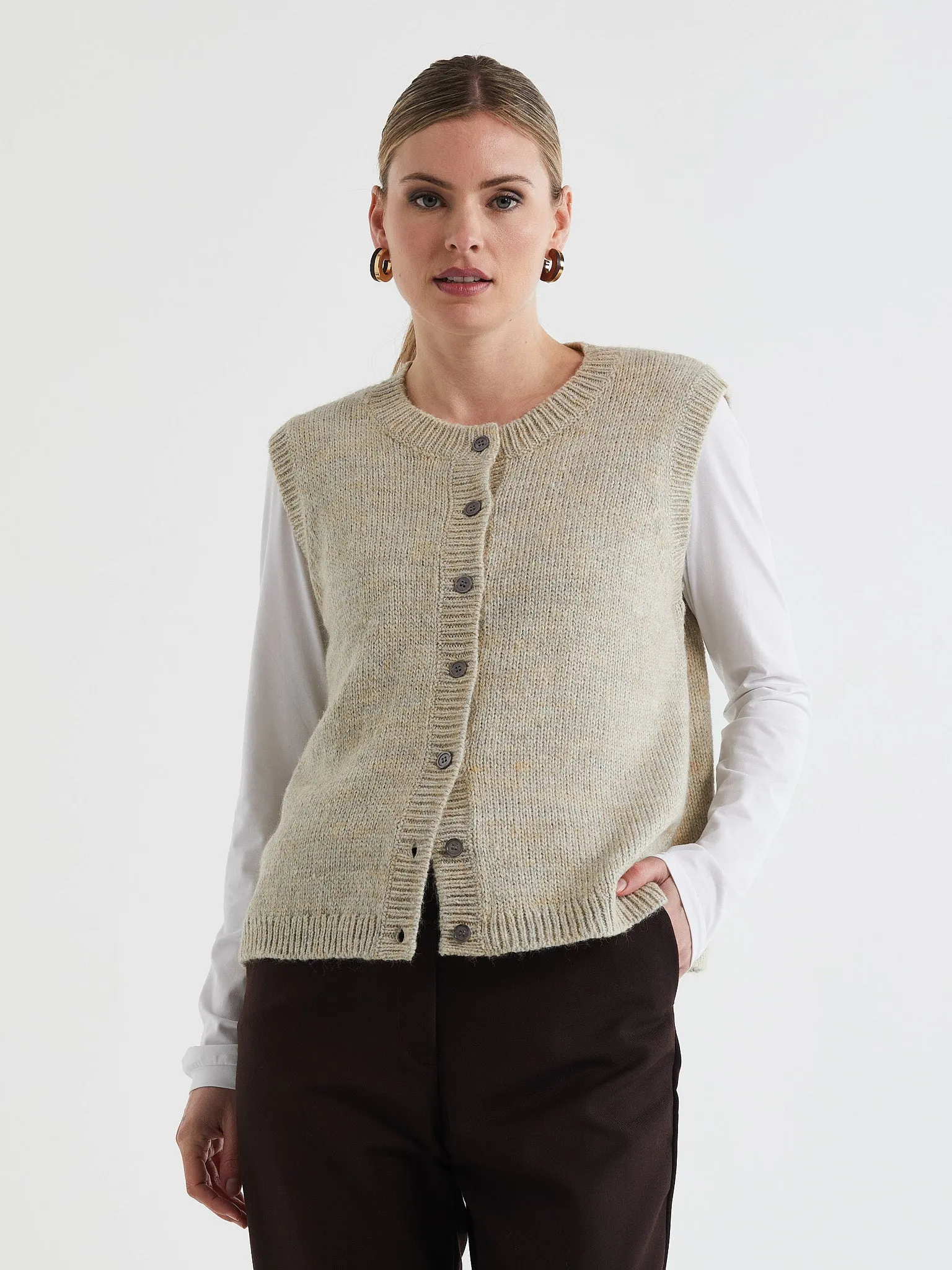 Button Front Vest