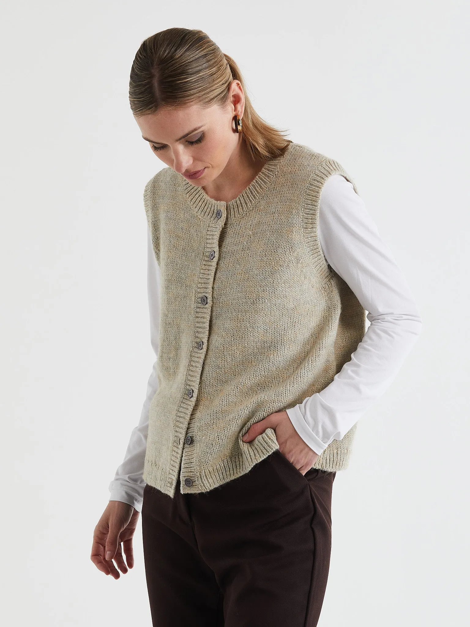Button Front Vest