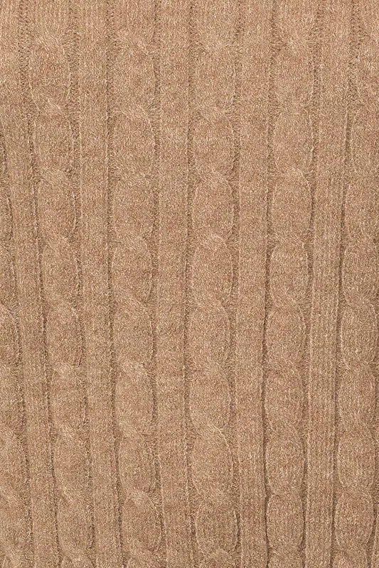 Cable Knit Sleeveless Sweater (Various Colors), Gilli