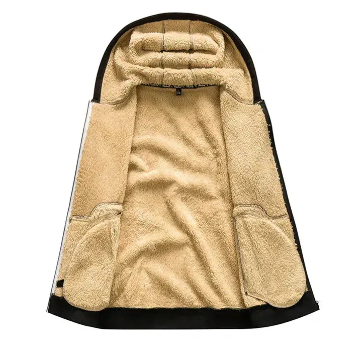 Caleb | Men's Hooded Winter Jacket with Fleece Lining