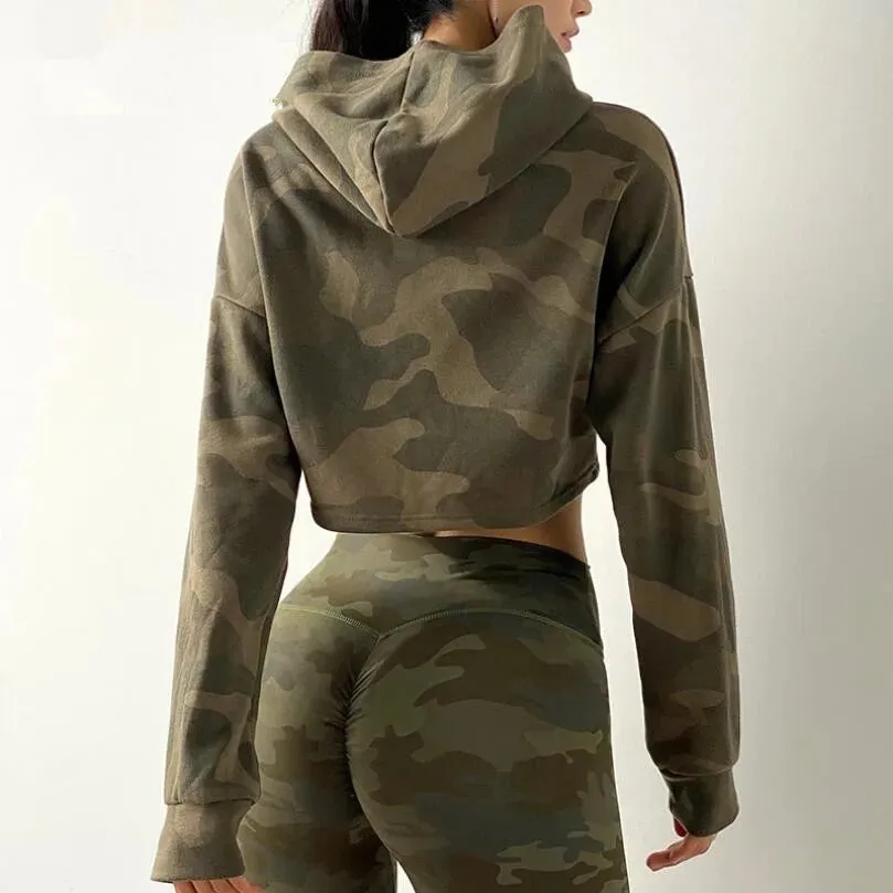Camouflage Running Hooded Jacket