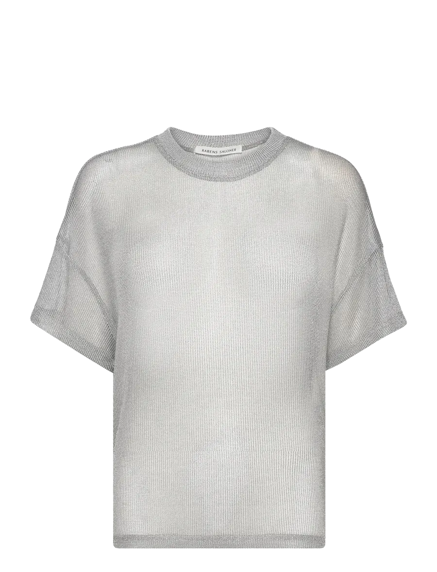 Carabell Metal Mesh Tee - Silver