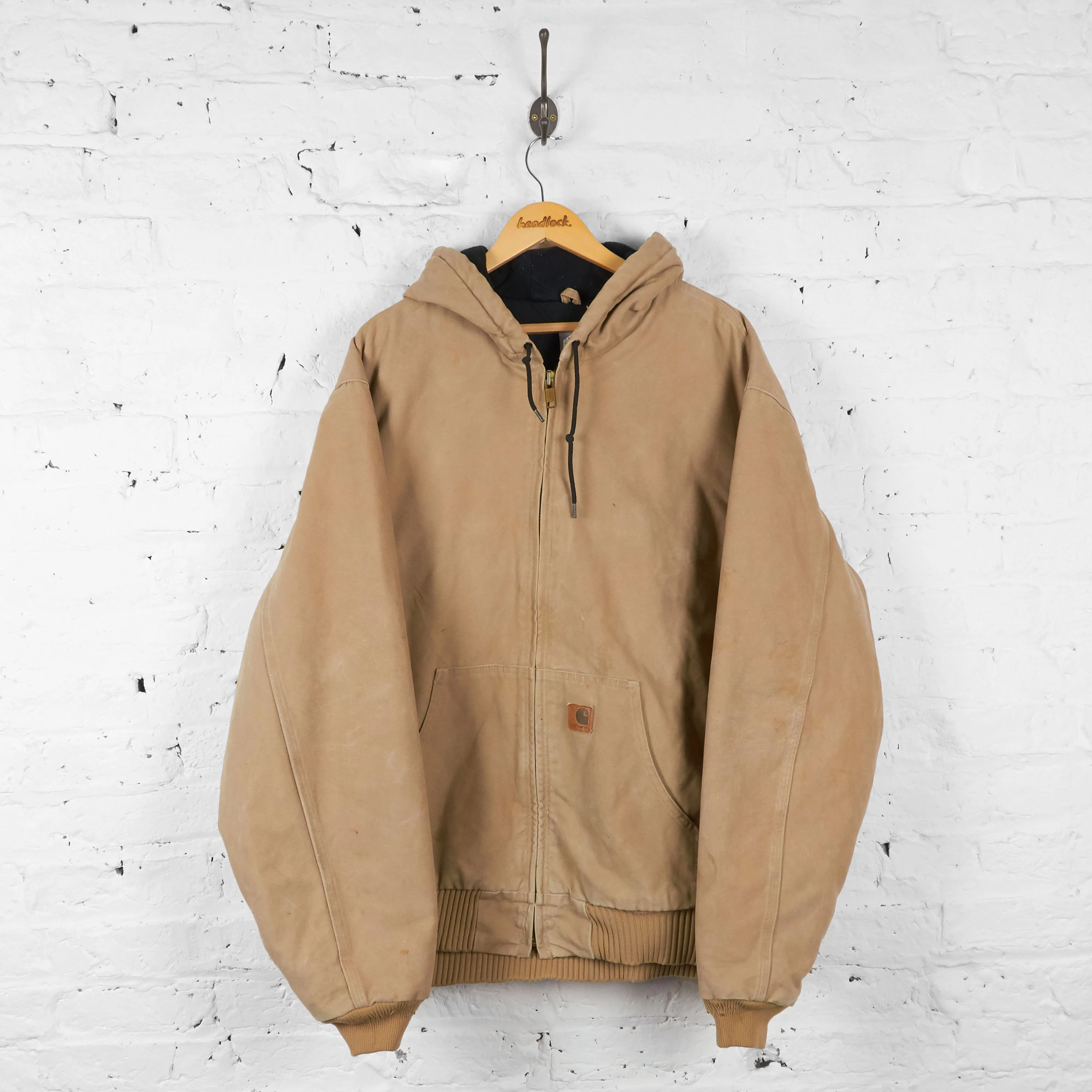 Carhartt Hooded Work Jacket - Beige - XXL