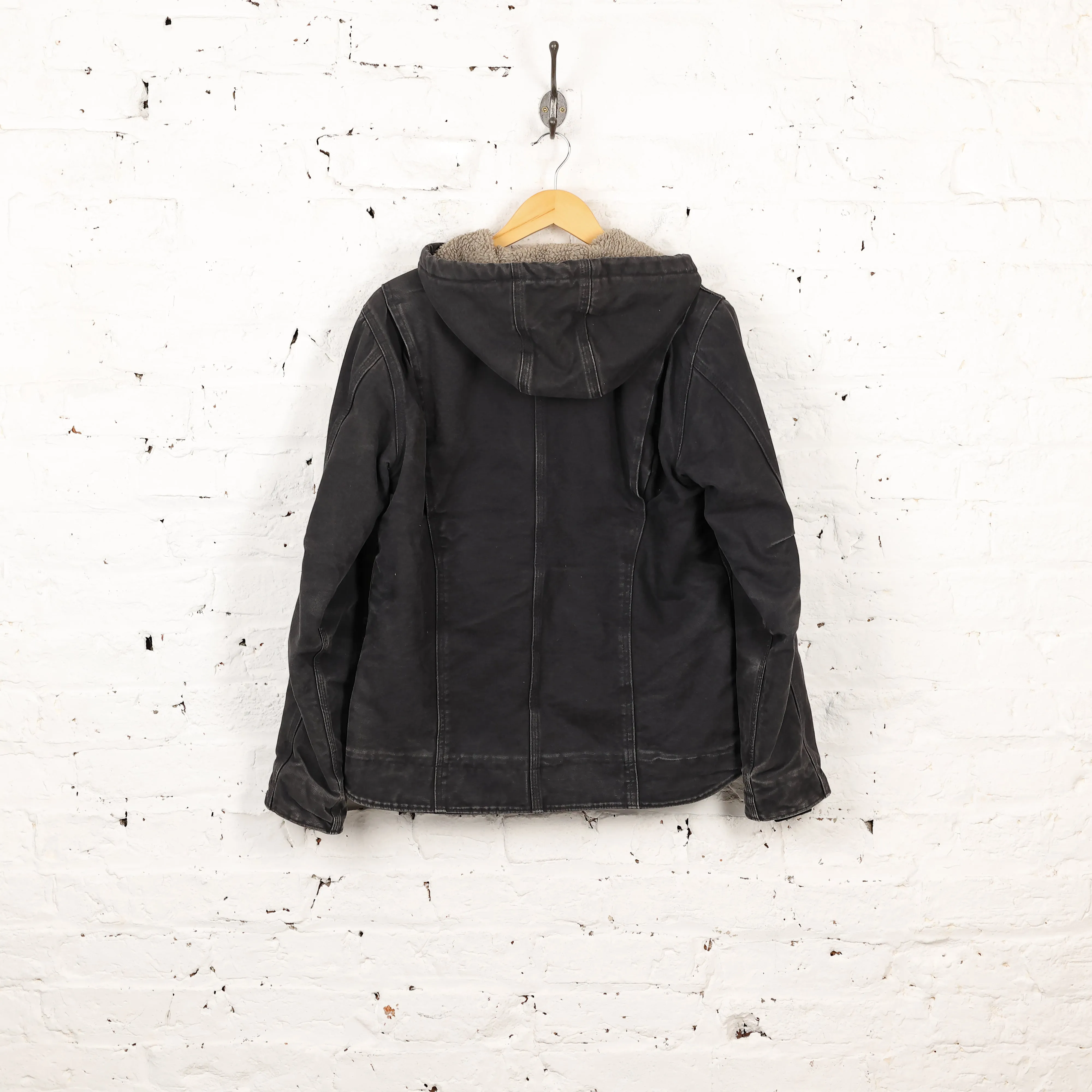Carhartt Hooded Work Jacket - Black - S