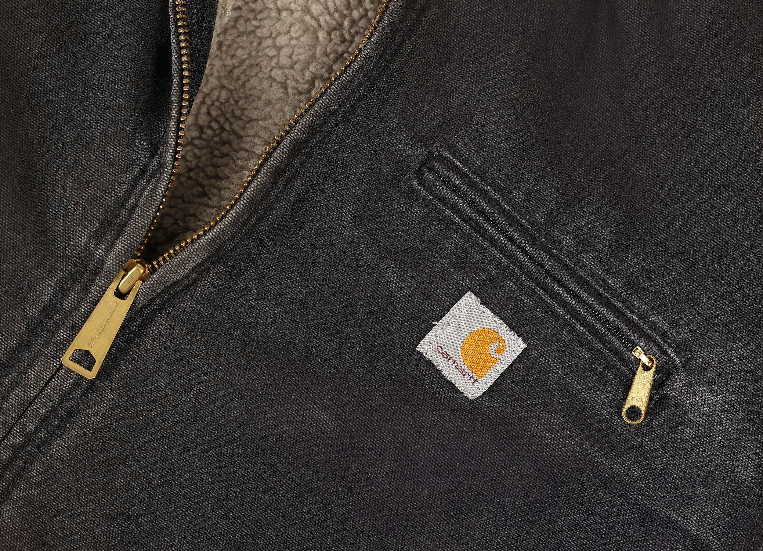 Carhartt Hooded Work Jacket - Black - S