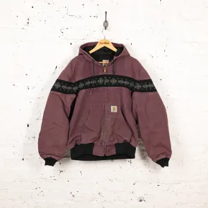 Carhartt Hooded Work Jacket - Purple - XL