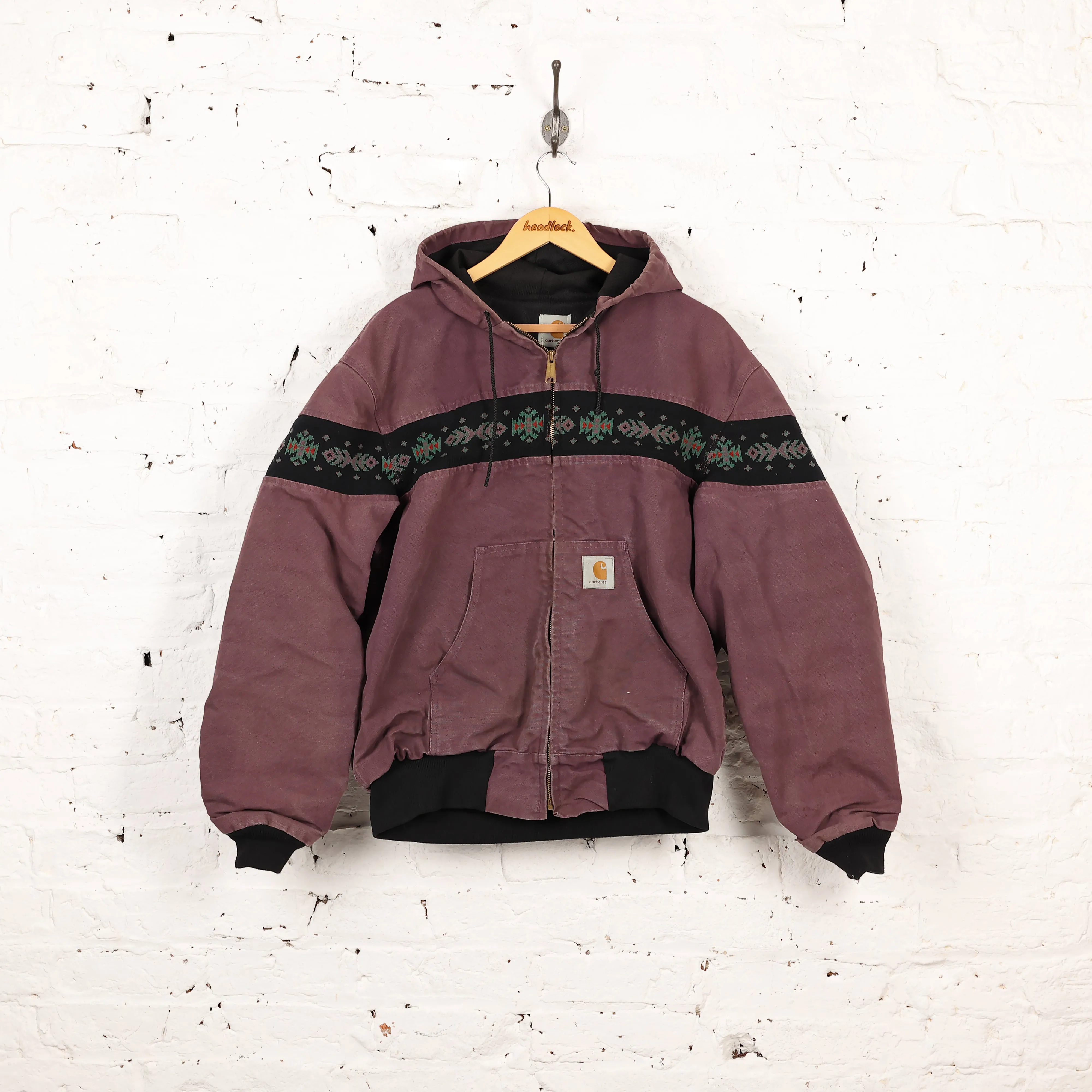 Carhartt Hooded Work Jacket - Purple - XL