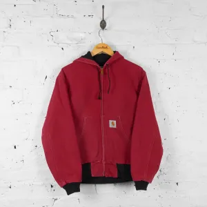 Carhartt Hooded Work Jacket - Red - S
