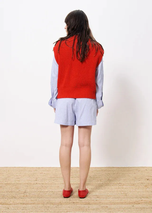 Carmele Knit Vest - Red