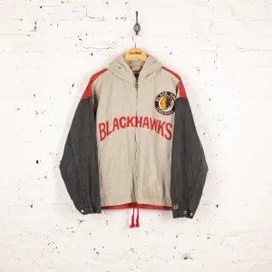 Chicago Blackhawks Canvas Hooded Jacket - Beige - M
