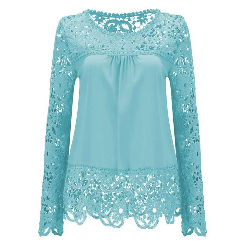 Chiffon Long Sleeve Women Blouses White Lace Up Ladies Women Tops Women Shirts Clothing Plus Size