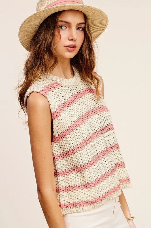 Chunky Stripe Sweater Top