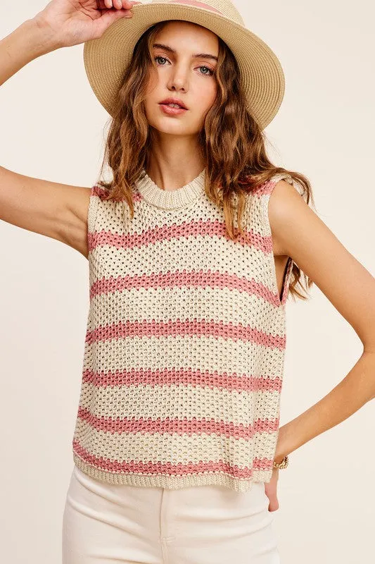 Chunky Stripe Sweater Top