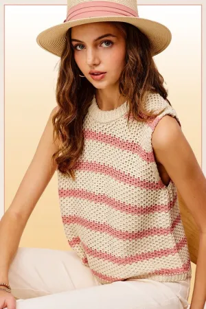 Chunky Stripe Sweater Top
