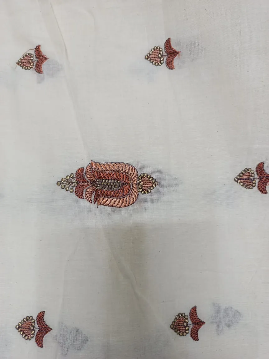 Cotton Embroidered Fabric