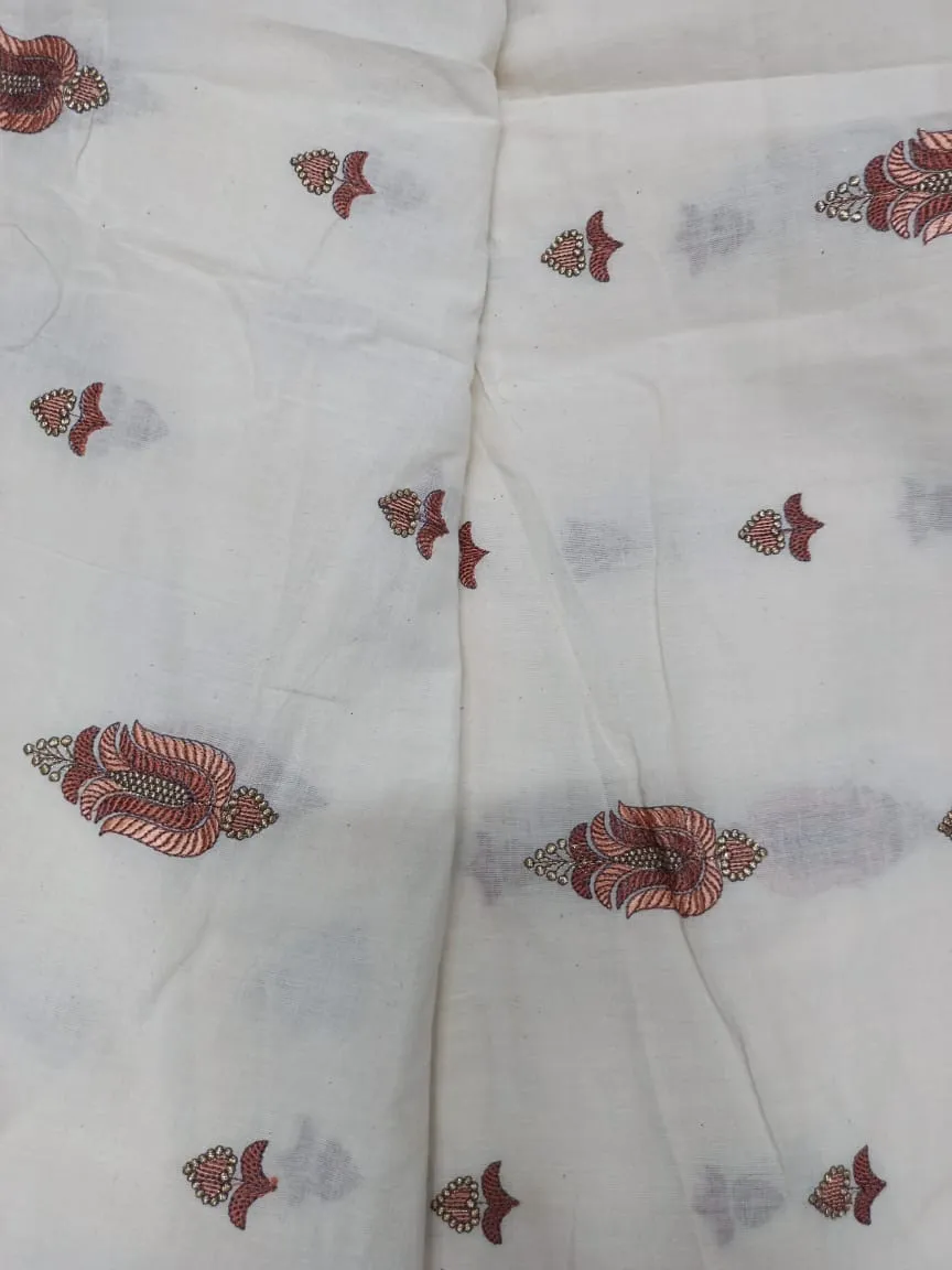 Cotton Embroidered Fabric