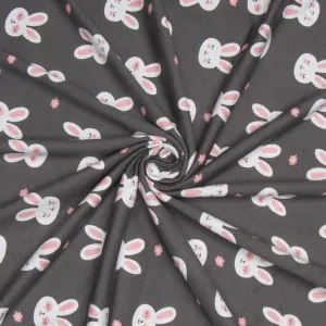Cotton Knit Bunny Print