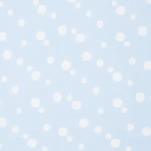 Cotton Knit Sky Blue Smiley Print