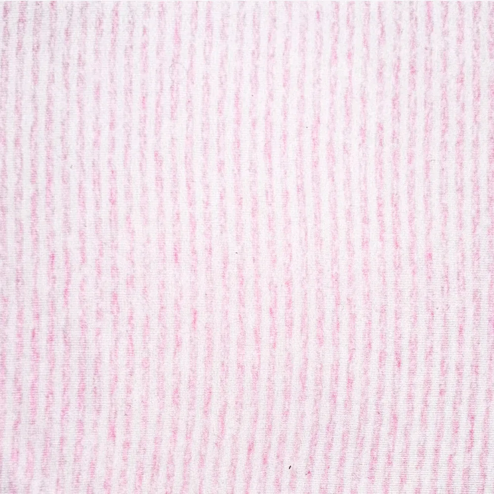 Cotton Knit Stripe Baby Pink