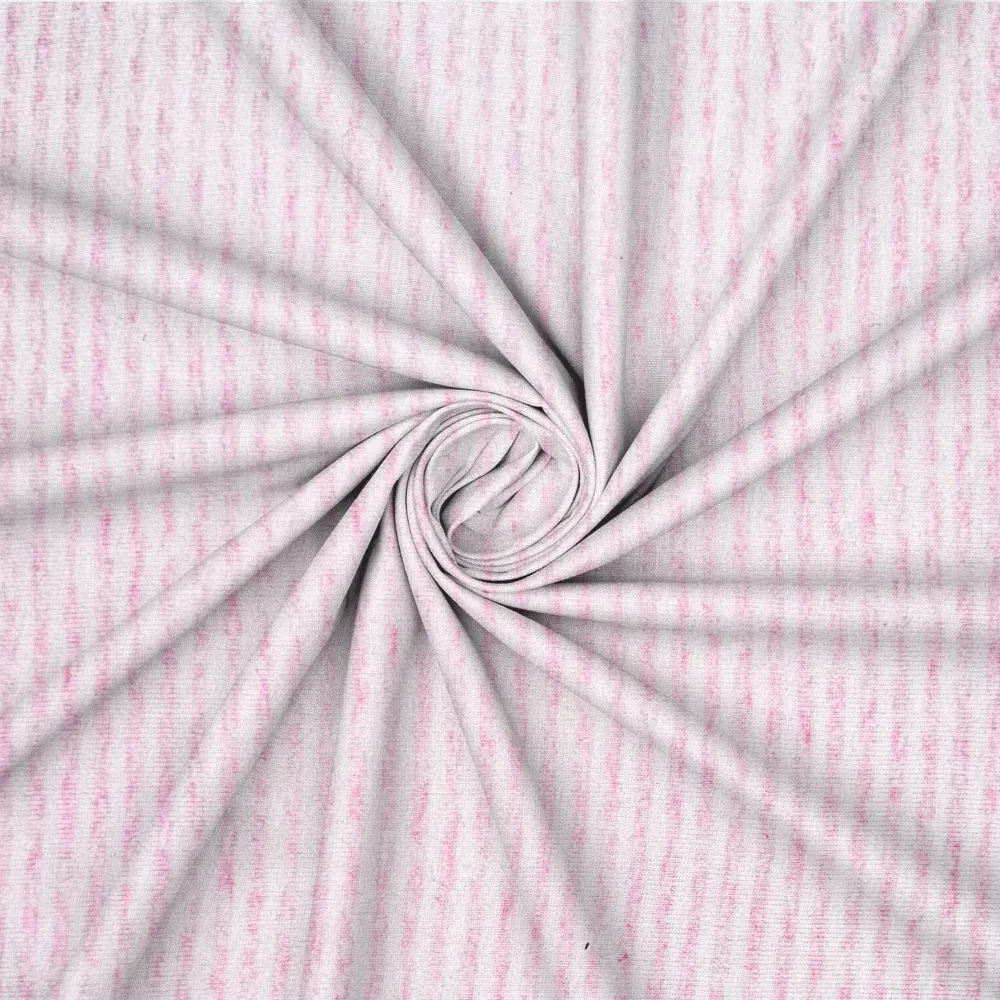 Cotton Knit Stripe Baby Pink