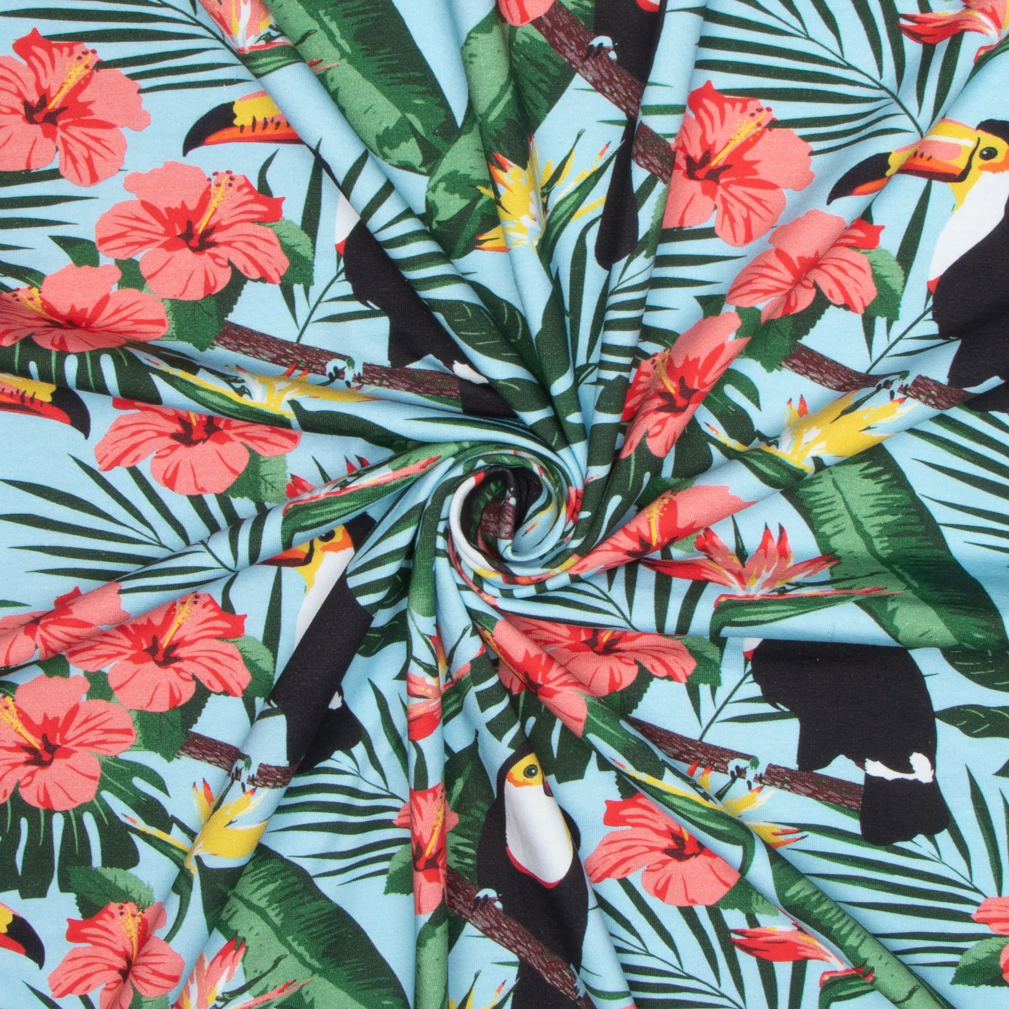 Cotton Knit Tropical Island