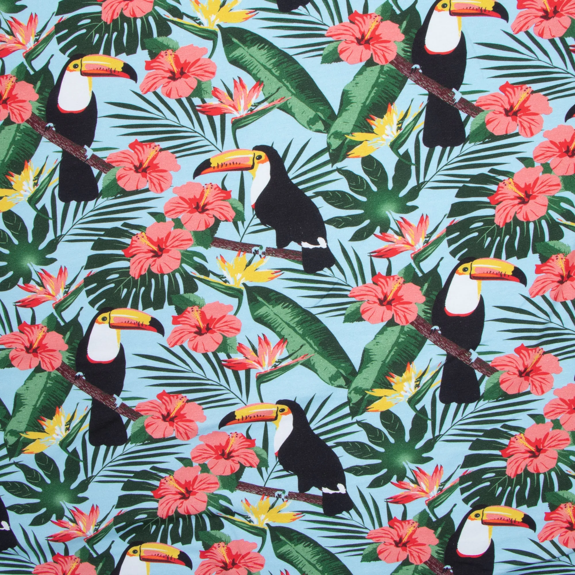 Cotton Knit Tropical Island