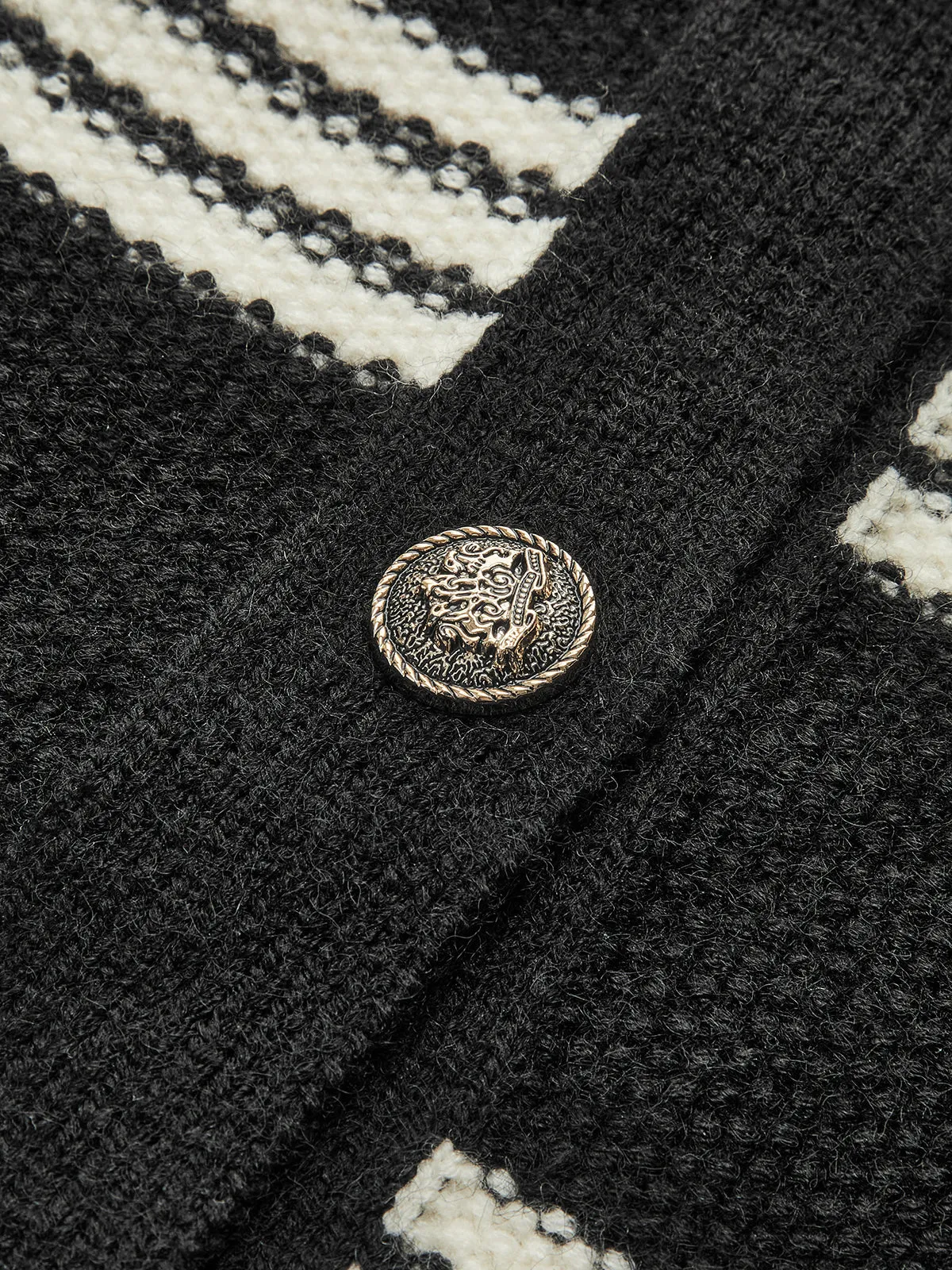 Crew Neck Striped Sweater Vest