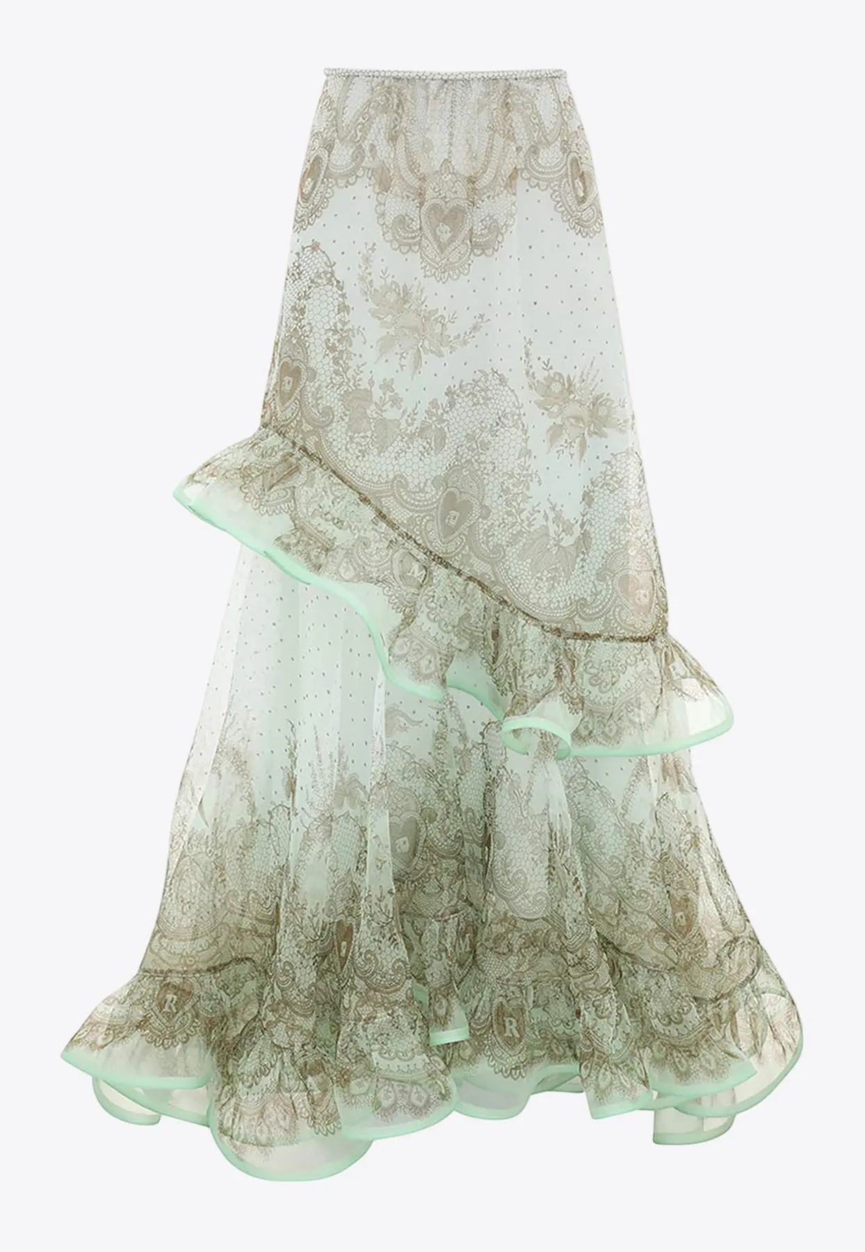 Crush Flutter Ruffled Maxi Skirt